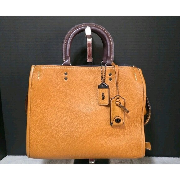COACH 1941 Rogue Satchel 30 Butterscotch Preowned - Picture 1 of 16